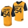 West Virginia Mountaineers Zach Frazier Jersey #54 Football Game Country Roads Gold 7 West Virginia Mountaineers Zach Frazier Jersey #54 Football Game Country Roads Gold