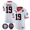 Georgia Bulldogs Brock Bowers Jersey #19 - Back To Back National Champions College Football White 5 Georgia Bulldogs Brock Bowers Jersey #19 - Back To Back National Champions College Football White