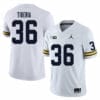 Michigan Wolverines Nico Tiberia Jersey #36 College Football Game White 7 Michigan Wolverines Nico Tiberia Jersey #36 College Football Game White