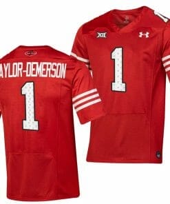 Texas Tech Red Raiders Dadrion Taylor Demerson Jersey #1 College Football Throwback Stitched Red