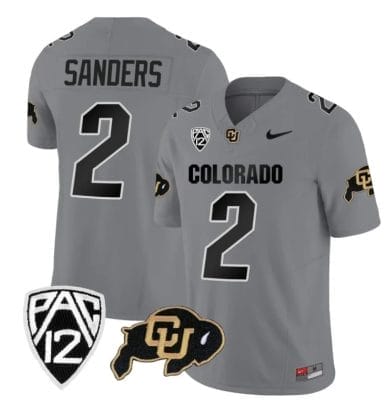 Colorado Buffaloes Shedeur Sanders Jersey #2 Vapor Limited College Football All Stitched Gray 8 Colorado Buffaloes Shedeur Sanders Jersey #2 Vapor Limited College Football All Stitched Gray