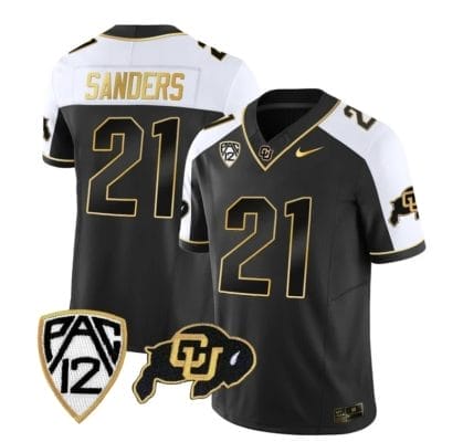 Colorado Buffaloes Shilo Sanders Jersey #21 Vapor Gold Limited All Stitched Alternate 8 Colorado Buffaloes Shilo Sanders Jersey #21 Vapor Gold Limited All Stitched Alternate