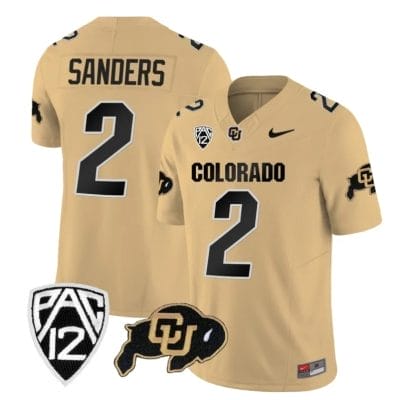 Colorado Buffaloes Shedeur Sanders Jersey #2 Vapor Limited College Football All Stitched Gold 8 Colorado Buffaloes Shedeur Sanders Jersey #2 Vapor Limited College Football All Stitched Gold