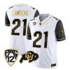 Colorado Buffaloes Shilo Sanders Jersey #21 Vapor Gold Limited All Stitched Black Sleeves 4 Colorado Buffaloes Shilo Sanders Jersey #21 Vapor Gold Limited All Stitched Black Sleeves