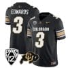 Colorado Buffaloes Dylan Edwards Jersey #3 Vapor College Football All Stitched Black 4 Colorado Buffaloes Dylan Edwards Jersey #3 Vapor College Football All Stitched Black