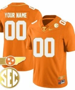 Custom Tennessee Volunteers Jersey Name and Number “Checkerboard” Gold Limited College Football Stitched – Orange