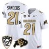 Colorado Buffaloes Shilo Sanders Jersey #21 Vapor Limited College Football All Stitched White 5 Colorado Buffaloes Shilo Sanders Jersey #21 Vapor Limited College Football All Stitched White