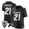 Colorado Buffaloes Shilo Sanders Jersey #21 Vapor Limited College Football All Stitched Black 4 Colorado Buffaloes Shilo Sanders Jersey #21 Vapor Limited College Football All Stitched Black