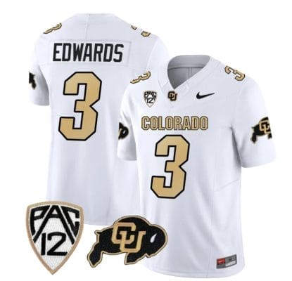 Colorado Buffaloes Dylan Edwards Jersey #3 Vapor Limited College Football All Stitched White 8 Colorado Buffaloes Dylan Edwards Jersey #3 Vapor Limited College Football All Stitched White