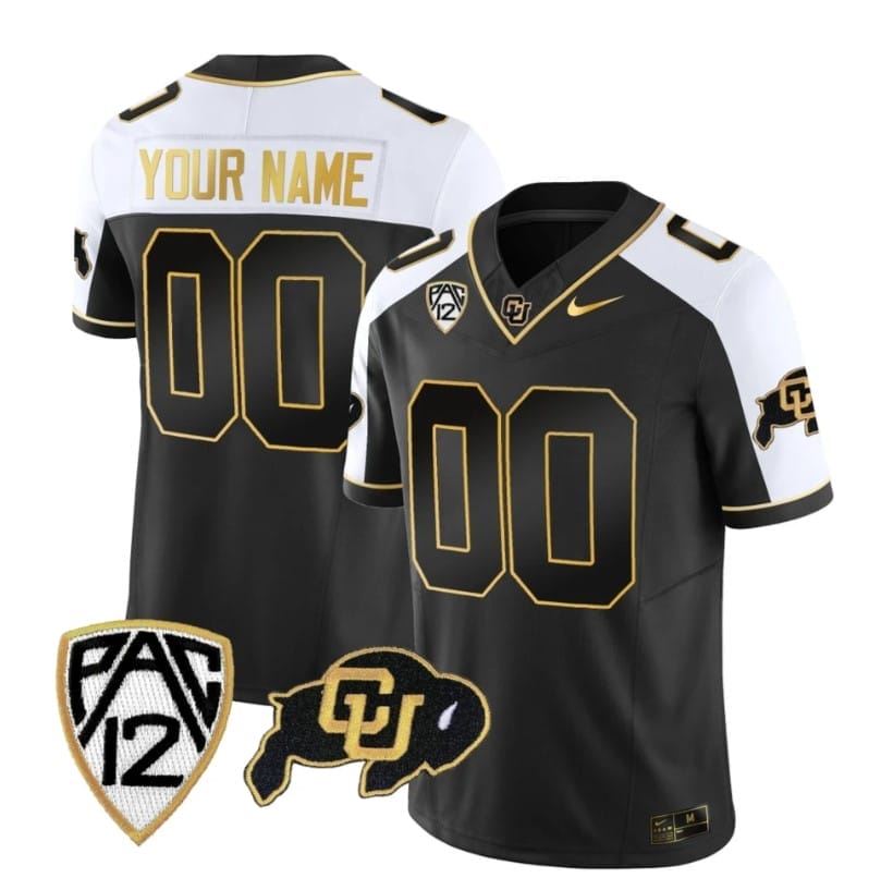 Custom Colorado Buffaloes Jersey Name and Number Vapor Limited Gold College Football All Stitched Alternate 1 Custom Colorado Buffaloes Jersey Name and Number Vapor Limited Gold College Football All Stitched Alternate