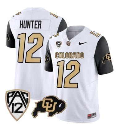 Colorado Buffaloes Travis Hunter Jersey #12 Vapor Limited College Football All Stitched Black Sleeves 8 Colorado Buffaloes Travis Hunter Jersey #12 Vapor Limited College Football All Stitched Black Sleeves