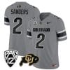 Colorado Buffaloes Shedeur Sanders Jersey #2 Vapor College Football All Stitched Gray 5 Colorado Buffaloes Shedeur Sanders Jersey #2 Vapor College Football All Stitched Gray