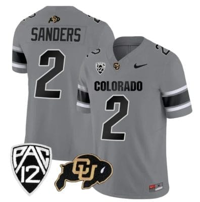 Colorado Buffaloes Shedeur Sanders Jersey #2 Vapor College Football All Stitched Gray 8 Colorado Buffaloes Shedeur Sanders Jersey #2 Vapor College Football All Stitched Gray