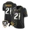 Colorado Buffaloes Shilo Sanders Jersey #21 Vapor Gold Limited All Stitched Black Limited 5 Colorado Buffaloes Shilo Sanders Jersey #21 Vapor Gold Limited All Stitched Black Limited