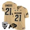 Colorado Buffaloes Shilo Sanders Jersey #21 Vapor Limited College Football All Stitched Gold 5 Colorado Buffaloes Shilo Sanders Jersey #21 Vapor Limited College Football All Stitched Gold