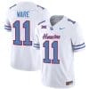 Houston Cougars Oilers Andre Ware Jersey #11 Inspired Vapor College Football 2023 All Stitched White 4 Houston Cougars Oilers Andre Ware Jersey #11 Inspired Vapor College Football 2023 All Stitched White