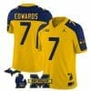 Michigan Wolverines Donovan Edwards Jersey #7 Special College Football 2023 Stitched Maize Alternate