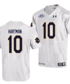 Notre Dame Fighting Irish #10 Sam Hartman Jersey College Football White
