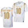 Notre Dame Fighting Irish #10 Sam Hartman Jersey Shamrock Series College Football White 7 Notre Dame Fighting Irish #10 Sam Hartman Jersey Shamrock Series College Football White
