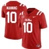 Ole Miss Rebels Eli Manning Jersey #10 College Football All Stitched Red 7 Ole Miss Rebels Eli Manning Jersey #10 College Football All Stitched Red