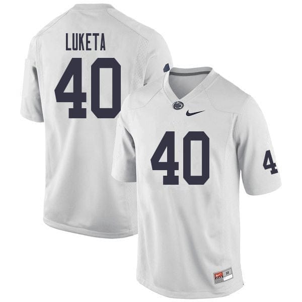 Penn State Jesse Luketa Jersey #40 College Football Game White With Name 1 Penn State Jesse Luketa Jersey #40 College Football Game White With Name