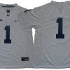 Penn State Joe Patern Jersey #1 College Football Game White No Name 7 Penn State Joe Patern Jersey #1 College Football Game White No Name
