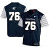 Notre Dame Fighting Irish Joe Alt Jersey #76 College Football Navy Alternative 6 Notre Dame Fighting Irish Joe Alt Jersey #76 College Football Navy Alternative