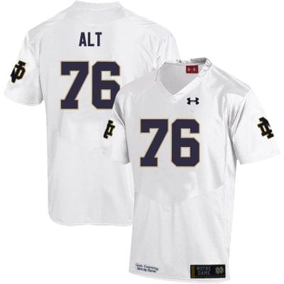 Notre Dame Fighting Irish Joe Alt Jersey #76 College Football White 10 Notre Dame Fighting Irish Joe Alt Jersey #76 College Football White