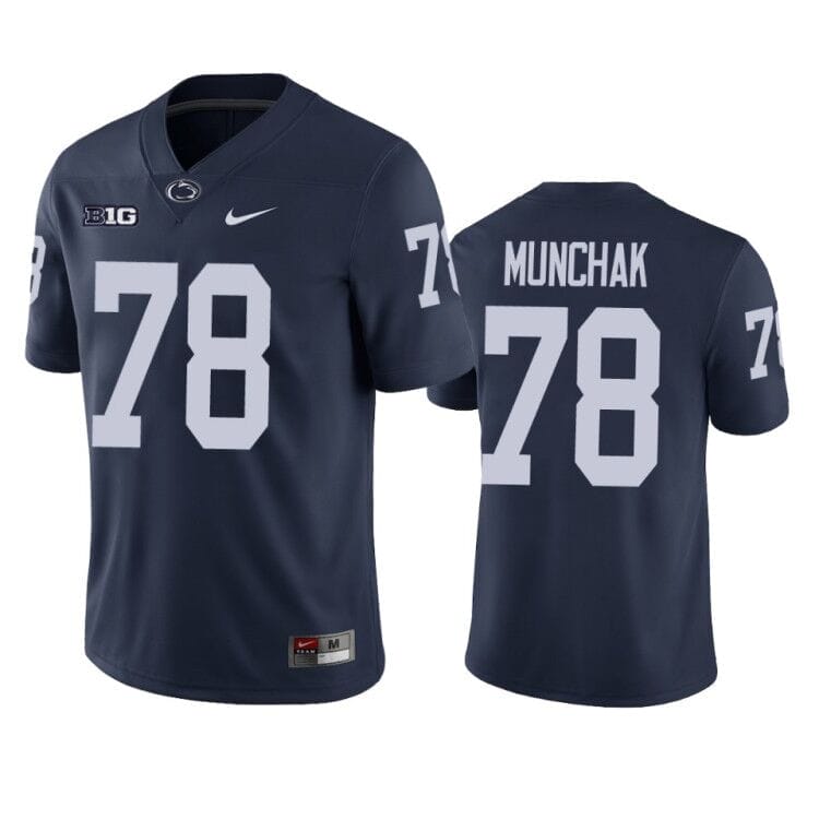 Penn State Mike Munchak Jersey #78 College Football Game Navy With Name 1 Penn State Mike Munchak Jersey #78 College Football Game Navy With Name