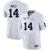 Penn State Tyrece Mills Jersey #14 College Football Game White With Name 6 Penn State Tyrece Mills Jersey #14 College Football Game White With Name