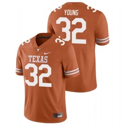 Texas Longhorns Daniel Young Jersey #32 College Football Orange 10 Texas Longhorns Daniel Young Jersey #32 College Football Orange