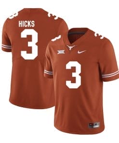 Texas Longhorns Jordan Hicks Jersey #3 College Football Orange