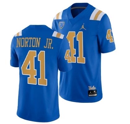 UCLA Bruins Ken Norton Jr Jersey #41 Blue College Football Uniform 10 UCLA Bruins Ken Norton Jr Jersey #41 Blue College Football Uniform