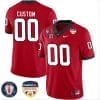 Custom Georgia Bulldogs Jersey Name and Number Orange Bowl Patch Football Red 4 Custom Georgia Bulldogs Jersey Name and Number Orange Bowl Patch Football Red