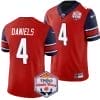 CJ Daniels Jersey #4 Liberty Flames Fiesta Bowl Patch 2024 Football Red 5 CJ Daniels Jersey #4 Liberty Flames Fiesta Bowl Patch 2024 Football Red