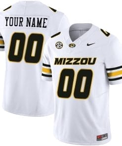 Custom Missouri Tigers Jersey Name and Number Vapor Limited College Football Stitched White