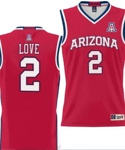 Caleb Love Jersey #2 Arizona Wildcats NIL College Basketball Lightweight Red