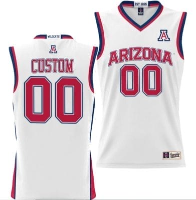 Custom Arizona Wildcats Jersey Name and Number NIL College Basketball Lightweight White 8 Custom Arizona Wildcats Jersey Name and Number NIL College Basketball Lightweight White