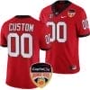 Custom Georgia Bulldogs Jersey Name and Number Orange Bowl Patch 2023 College Football Red 4 Custom Georgia Bulldogs Jersey Name and Number Orange Bowl Patch 2023 College Football Red