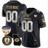Custom Georgia Bulldogs Jersey Name and Number Orange Bowl Patch Football Black Limited 5 Custom Georgia Bulldogs Jersey Name and Number Orange Bowl Patch Football Black Limited