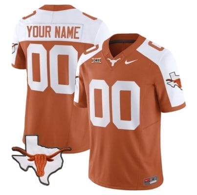 Custom Texas Longhorn Jersey Name and Number Vapor Limited College Football Stitched Alternate 8 Custom Texas Longhorn Jersey Name and Number Vapor Limited College Football Stitched Alternate