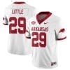 Cam Little Jersey #29 Arkansas Razorback Football All Stitched White