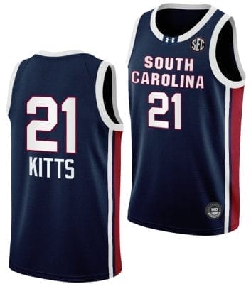 Chloe Kitts Jersey #21 South Carolina Gamecocks College Basketball Away Black 8 Chloe Kitts Jersey #21 South Carolina Gamecocks College Basketball Away Black