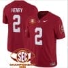 Derrick Henry Jersey #2 Alabama Crimson SEC Championship 2023 Patch Vapor Limited Football Crimson 5 Derrick Henry Jersey #2 Alabama Crimson SEC Championship 2023 Patch Vapor Limited Football Crimson