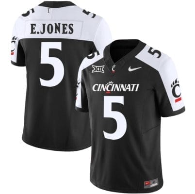Emory Jones Jersey #5 Cincinnati Bearcats Vapor Limited College Football All Stitched Black Alternate 8 Emory Jones Jersey #5 Cincinnati Bearcats Vapor Limited College Football All Stitched Black Alternate