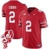 Emeka Egbuka Jersey #2 Ohio State Buckeyes Football 2023 Stitched Brutus Buckeye Patch Scarlet 4 Emeka Egbuka Jersey #2 Ohio State Buckeyes Football 2023 Stitched Brutus Buckeye Patch Scarlet