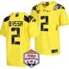 Jeffrey Bassa Jersey #2 Oregon Ducks Fiesta Bowl Patch 2024 Football Yellow 4 Jeffrey Bassa Jersey #2 Oregon Ducks Fiesta Bowl Patch 2024 Football Yellow