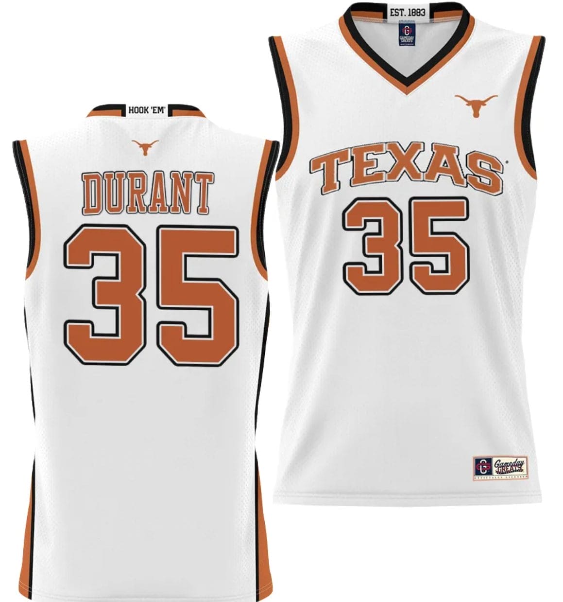 Kevin Durant Jersey #35 Texas Longhorns NIL College Basketball Lightweight White 1 Kevin Durant Jersey #35 Texas Longhorns NIL College Basketball Lightweight White