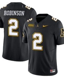 Kaedin Robinson Jersey #2 Appalachian State Mountaineers Vapor Limited College Football Black