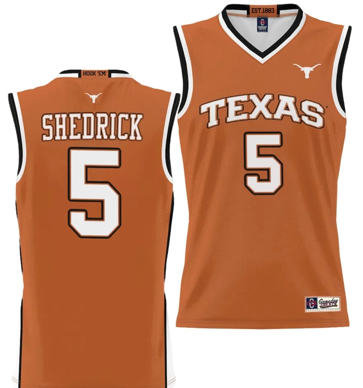 Kadin Shedrick Jersey #5 Texas Longhorns NIL College Basketball Lightweight Orange 1 Kadin Shedrick Jersey #5 Texas Longhorns NIL College Basketball Lightweight Orange